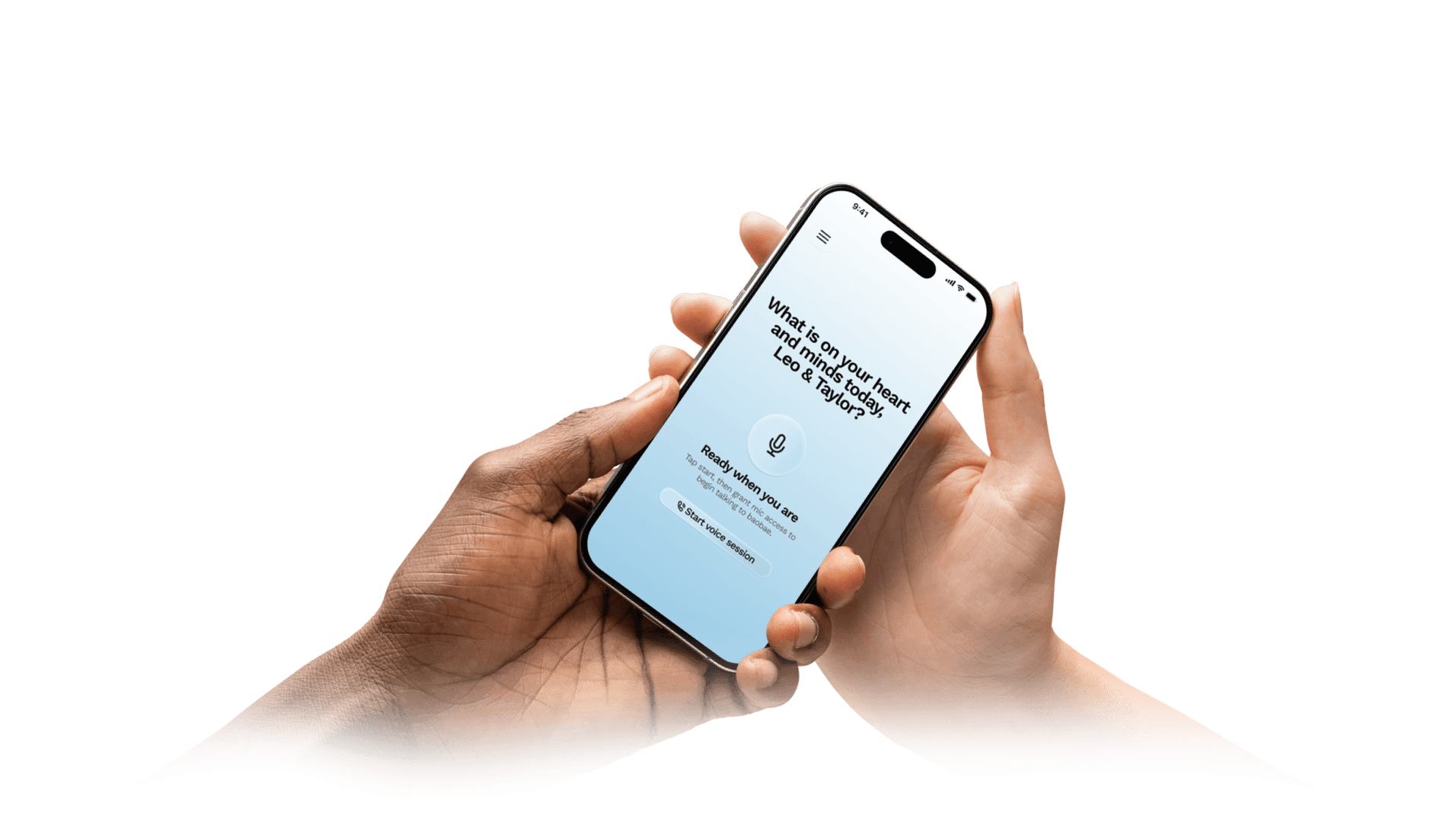 Baobae phone mockup